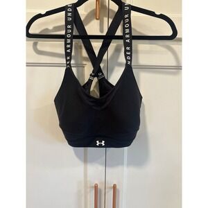 Under Armour Black Crossback Sports Bra Medium  Support Activewear Infinity L